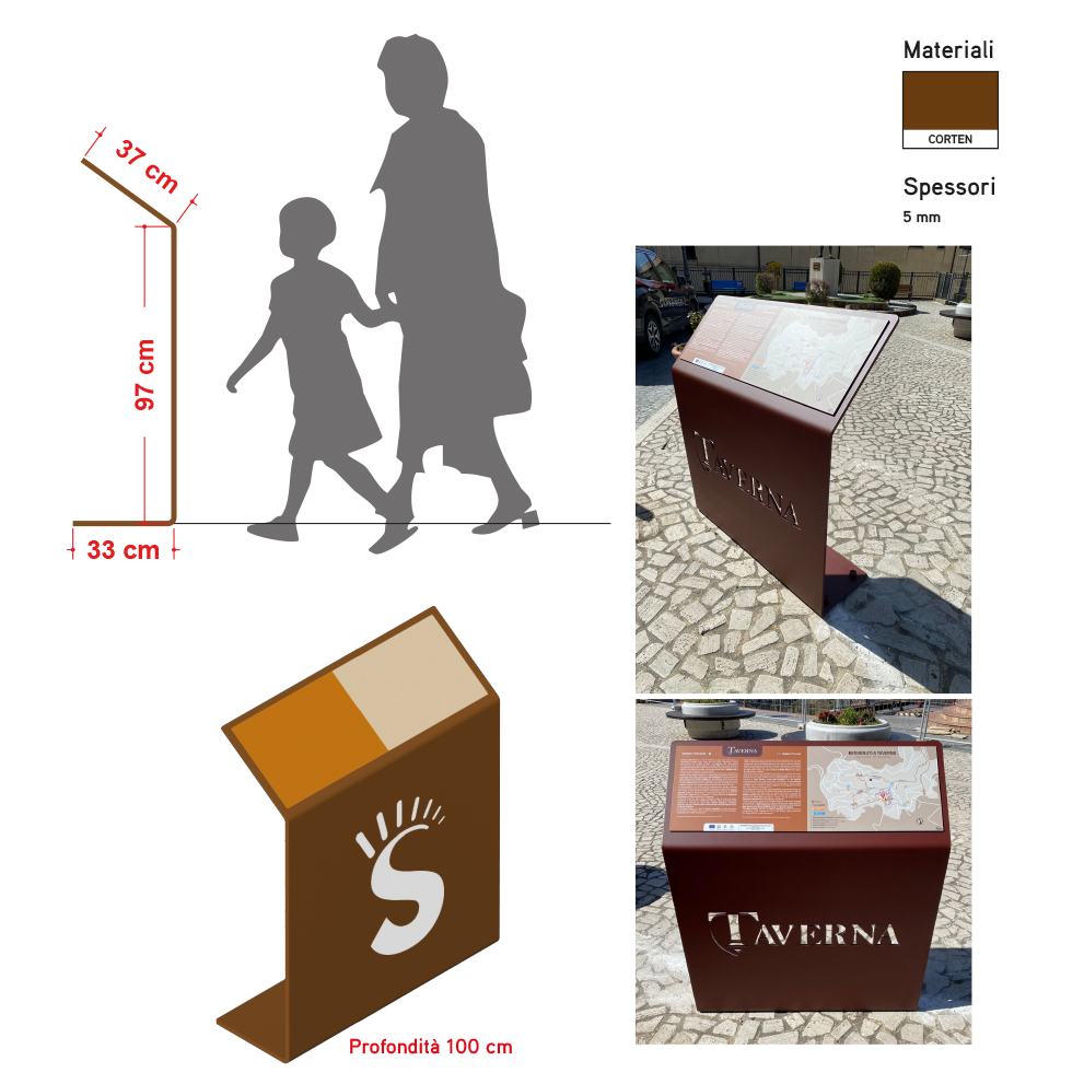 Leggio metallico da esterno - immagine 2